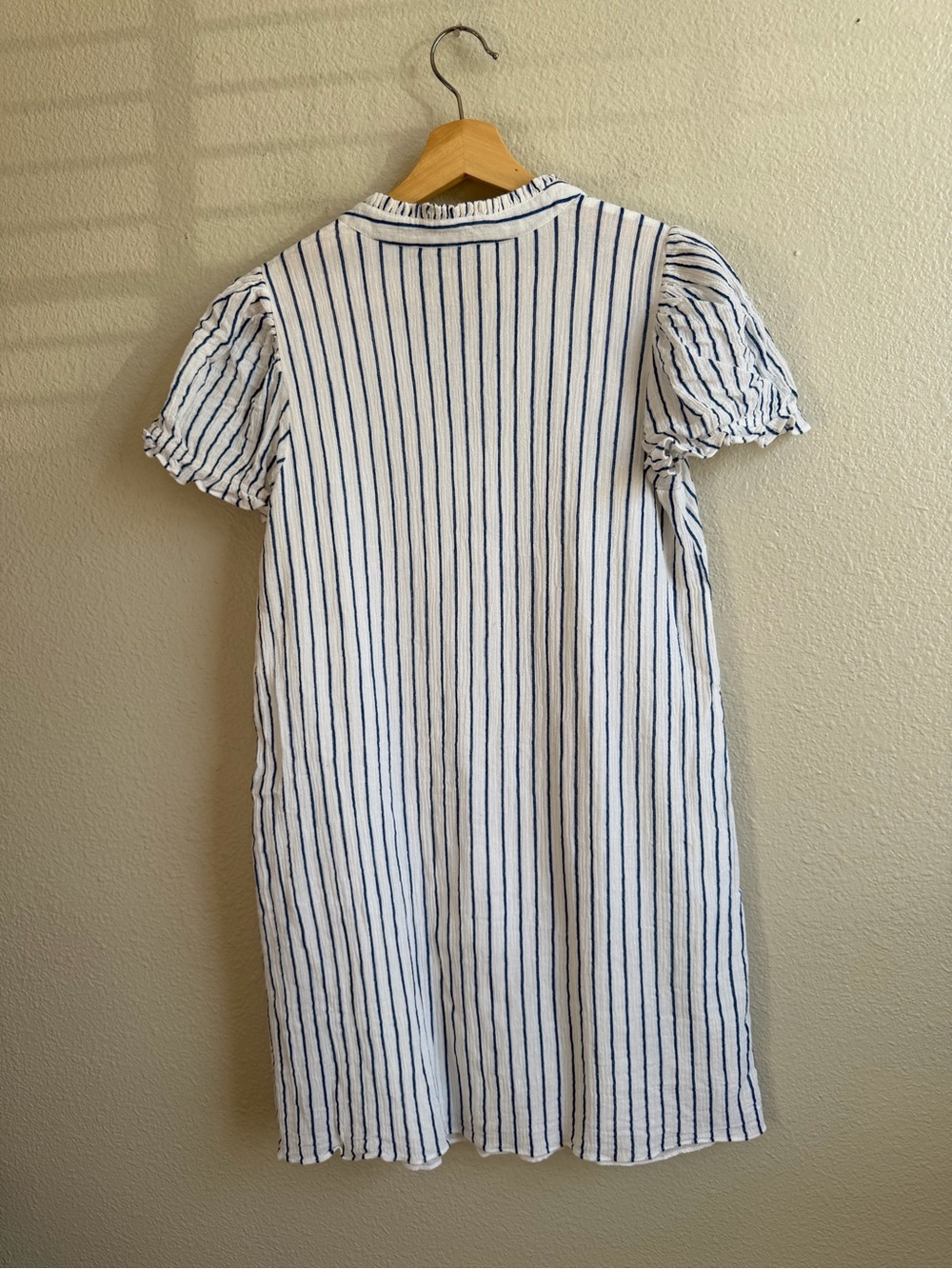 Sail to Sable Navy + White Stripe Mini Dress Women’s Size Medium - Picture 8 of 8